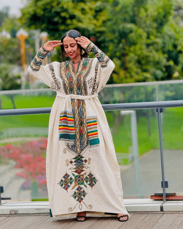 Gonder Habesha Kemis - የጎንደር ፈትል ቀሚስ - EthGebya