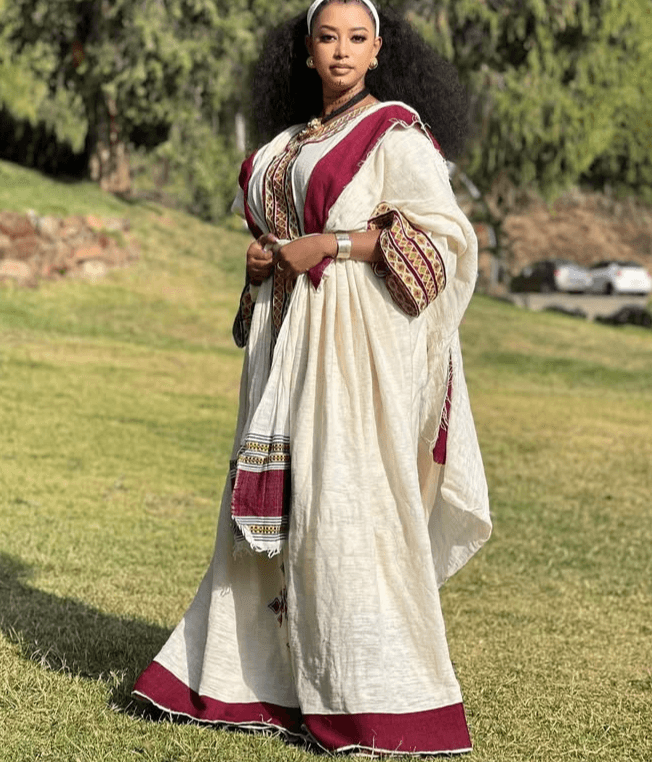 Gonder Habesha Kemis - የጎንደር ፈትል ቀሚስ - EthGebya