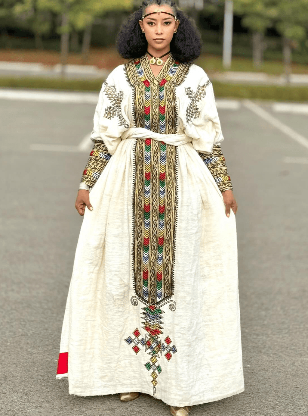 Gonder Habesha Kemis - የጎንደር ፈትል ቀሚስ - EthGebya