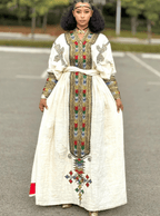 Gonder Habesha Kemis - የጎንደር ፈትል ቀሚስ - EthGebya