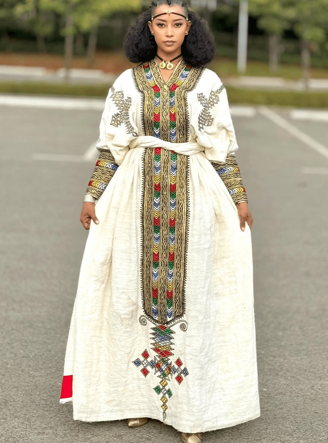 Gonder Habesha Kemis - የጎንደር ፈትል ቀሚስ - EthGebya