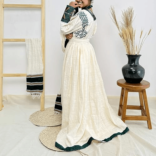 Gonder Habesha Kemis - የጎንደር ፈትል ቀሚስ - EthGebya