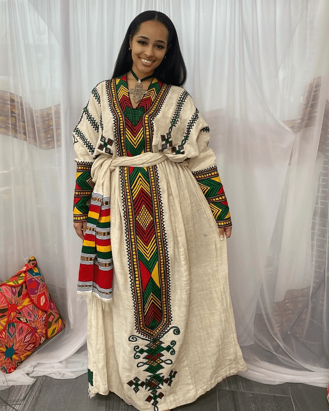Gonder Habesha Kemis - የጎንደር ፈትል ቀሚስ - EthGebya