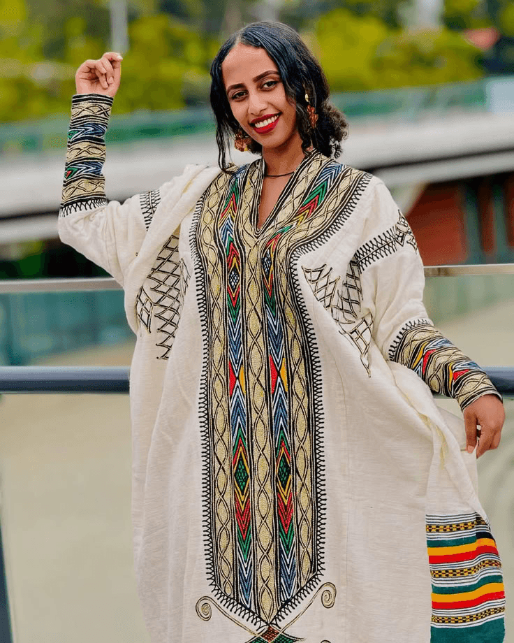 Gonder Habesha Kemis - የጎንደር ፈትል ቀሚስ - EthGebya
