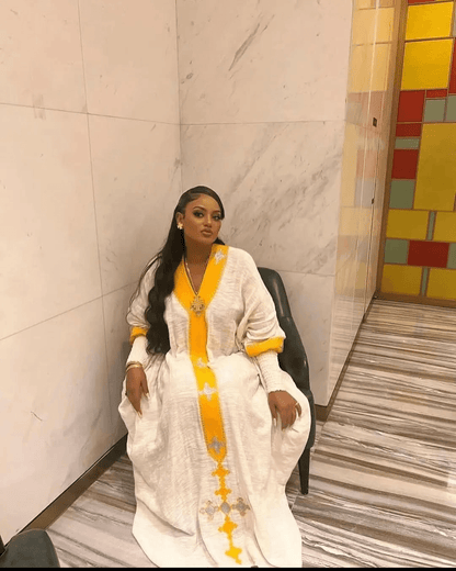 Gonder Habesha Kemis - የጎንደር ፈትል ቀሚስ - EthGebya