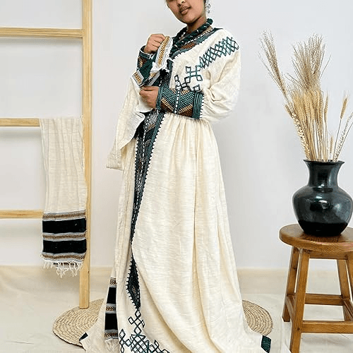 Gonder Habesha Kemis - የጎንደር ፈትል ቀሚስ - EthGebya
