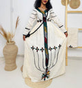Habesha Cultural Dress - Gondar Ethiopian women's dress Habesha Kemis - EthGebya