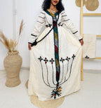 Habesha Cultural Dress - Gondar Ethiopian women's dress Habesha Kemis - EthGebya