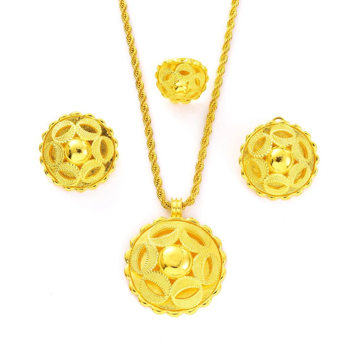 Habesha Style Jewelry Set, Ethiopian/Eritrean Wedding Jewelry - EthGebya