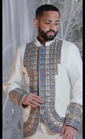 Ethiopian & Eritrean Men Wedding Shirt, Habesha Men Traditional Top