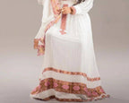 Handmade Ethiopian Cotton Dress: Habesha Kemis, Traditional Embroidery