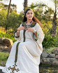 Handmade Habesha Kemis: Ethiopian Wedding Attire, Elegant Women’s Outfit, Traditional Cultural Dress, Tilet Wear