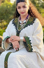 Handmade Habesha Kemis: Ethiopian Wedding Attire, Elegant Women’s Outfit, Traditional Cultural Dress, Tilet Wear