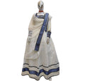 Handwoven Cotton Habesha Kemis Dress: Ethiopian Eritrean Traditional Clothing