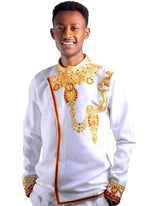 Handwoven Ethiopian Men’s Shirt: Habesha Wedding Outfit, Traditional Cultural Attire, Elegant Tilet Fashion, Modern Church, New Holiday Tilf