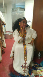 Ethiopian Cultural  Dress For Women, Habesha Traditional Design  Kemis Gift, Eritrean Zuria Handmade Clothing