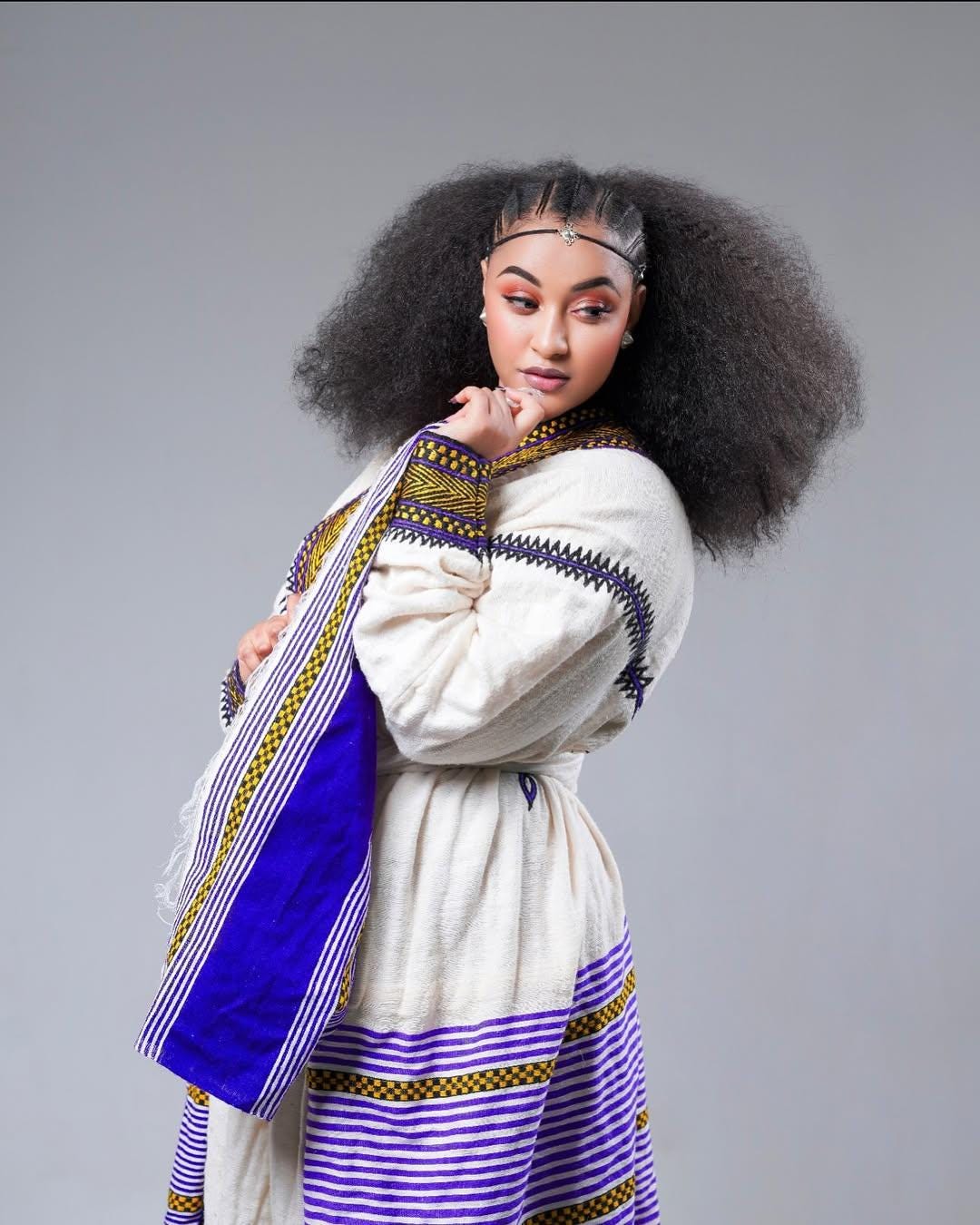 Handwoven Habesha Kemis Dress: Ethiopian Traditional Gondar Wear, Custom Cultural Fit,