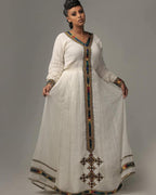 Ethiopian Dress For Women, Ethiopia Saba Kemis, Eritrea Zuria Handmade Clothing, Habesha Cultural Traditional Design Gift