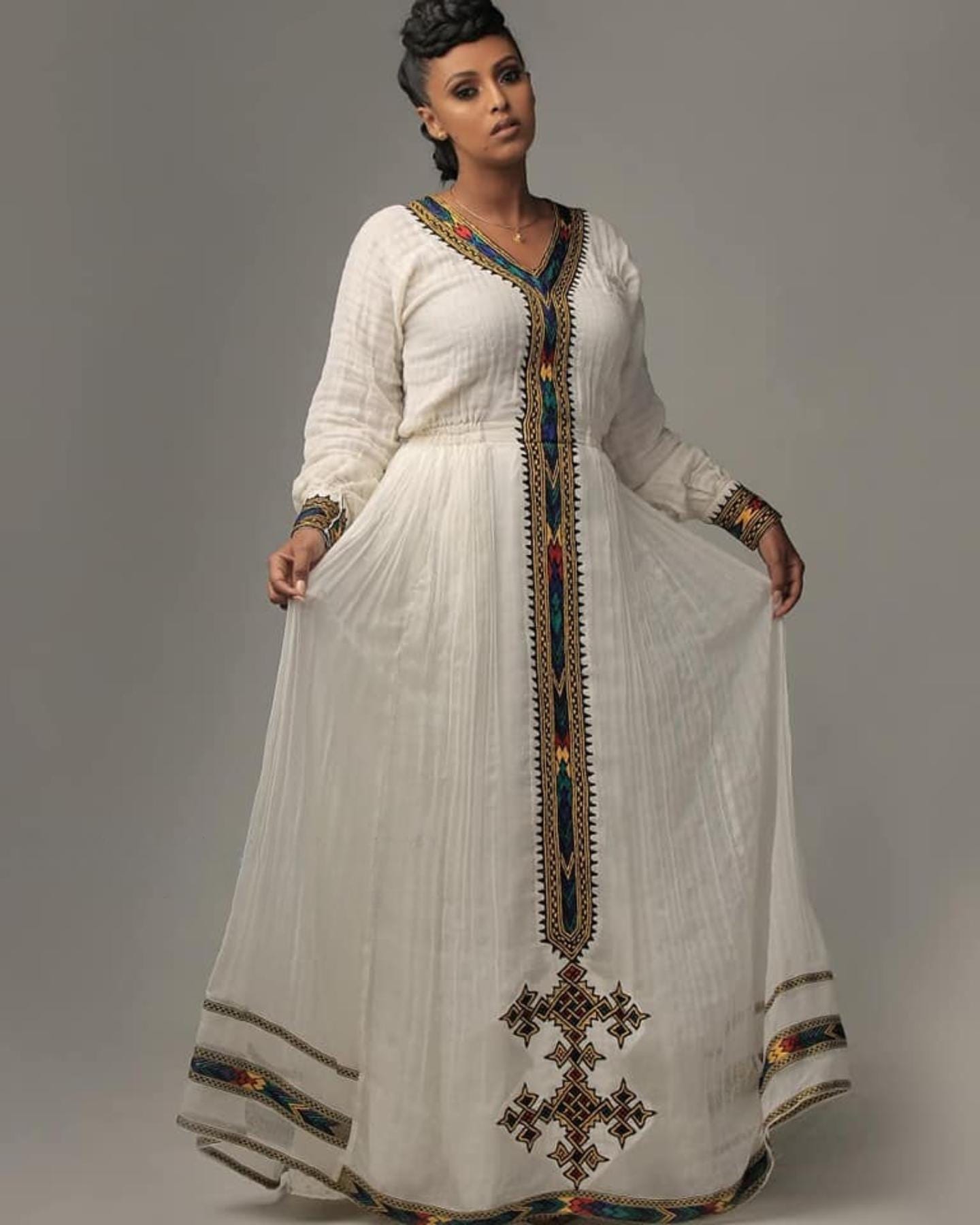 Ethiopian Dress For Women, Ethiopia Saba Kemis, Eritrea Zuria Handmade Clothing, Habesha Cultural Traditional Design Gift