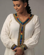 Ethiopian Dress For Women, Ethiopia Saba Kemis, Eritrea Zuria Handmade Clothing, Habesha Cultural Traditional Design Gift