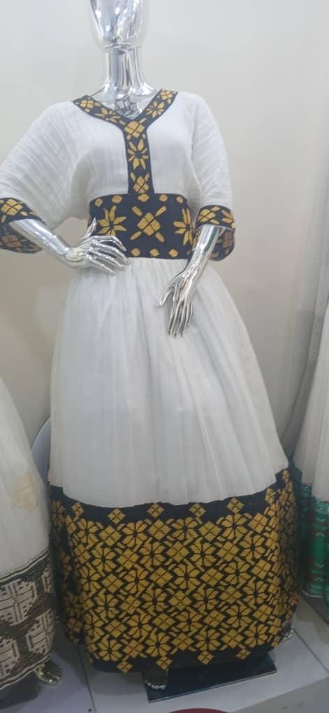 Handmade Habesha Kemis Dress: Ethiopian Wedding, Cultural Attire