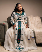Ethiopian Dress For Women, Traditional Habesha Dress, Ethiopian Saba Kemis, Handmade Eritrean Zuria Clothing, New Habesha Cultural Design