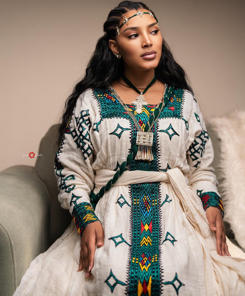 Ethiopian Dress For Women, Traditional Habesha Dress, Ethiopian Saba Kemis, Handmade Eritrean Zuria Clothing, New Habesha Cultural Design