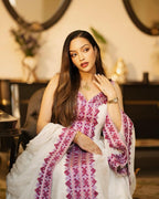 Handmade Habesha Kemis Dress: Ethiopian Wedding Attire