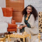 Handwoven Fetil Habesha Dress: Ethiopian Traditional Clothing with Kuta & Mekenet