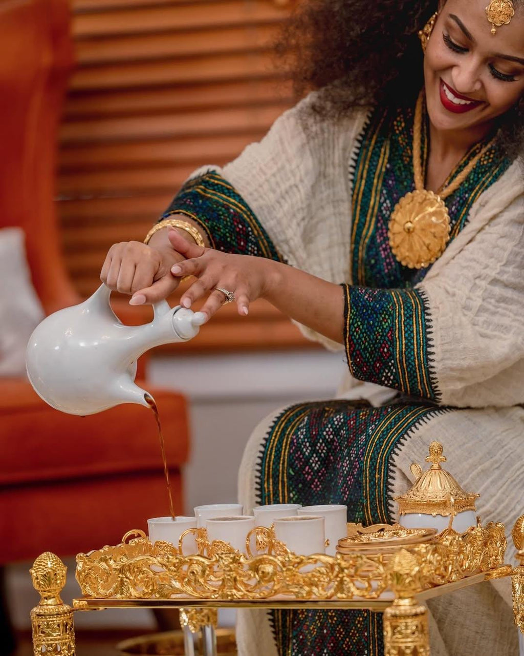 Handwoven Fetil Habesha Dress: Ethiopian Traditional Clothing with Kuta & Mekenet