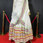 Handmade Lavender Habesha Kemis, Ethiopian and Eritrean Dress, handwoven cotton with elaborate embroidery
