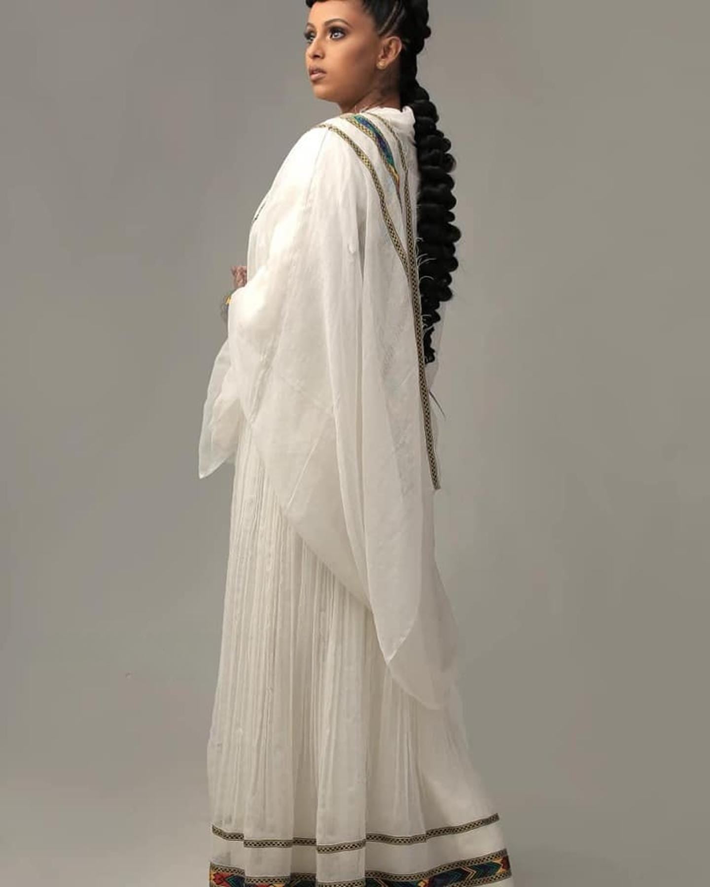 Ethiopian Dress For Women, Ethiopia Saba Kemis, Eritrea Zuria Handmade Clothing, Habesha Cultural Traditional Design Gift
