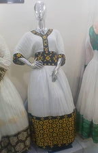 Handmade Habesha Kemis Dress: Ethiopian Wedding, Cultural Attire