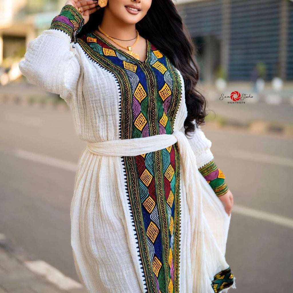 Sexy Handwoven Axum Habesha Kemis: Ethiopian Wedding Attire, Elegant Women’s Traditional Outfit, Cultural Celebration Dress, Luxury Fashion