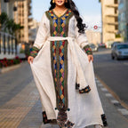 Sexy Handwoven Axum Habesha Kemis: Ethiopian Wedding Attire, Elegant Women’s Traditional Outfit, Cultural Celebration Dress, Luxury Fashion