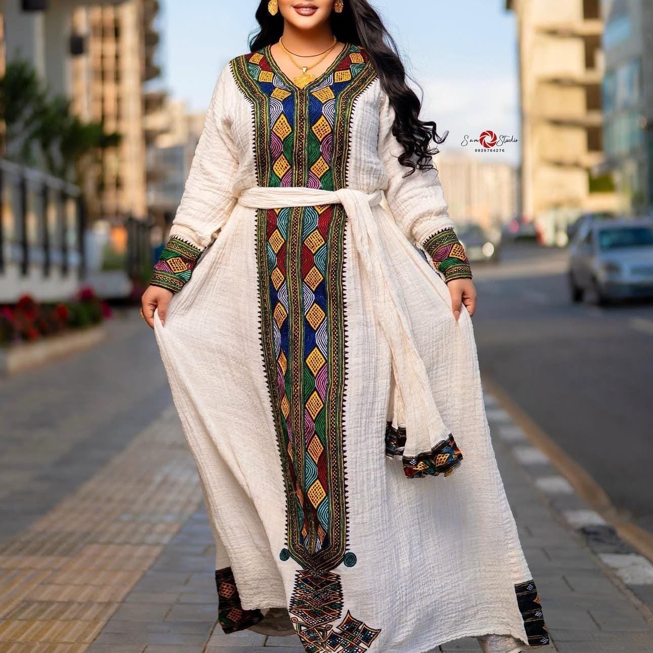 Sexy Handwoven Axum Habesha Kemis: Ethiopian Wedding Attire, Elegant Women’s Traditional Outfit, Cultural Celebration Dress, Luxury Fashion
