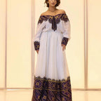 Handmade Habesha Kemis: Ethiopian Wedding Dress, Custom Fit