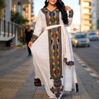 Sexy Handwoven Axum Habesha Kemis: Ethiopian Wedding Attire, Elegant Women’s Traditional Outfit, Cultural Celebration Dress, Luxury Fashion