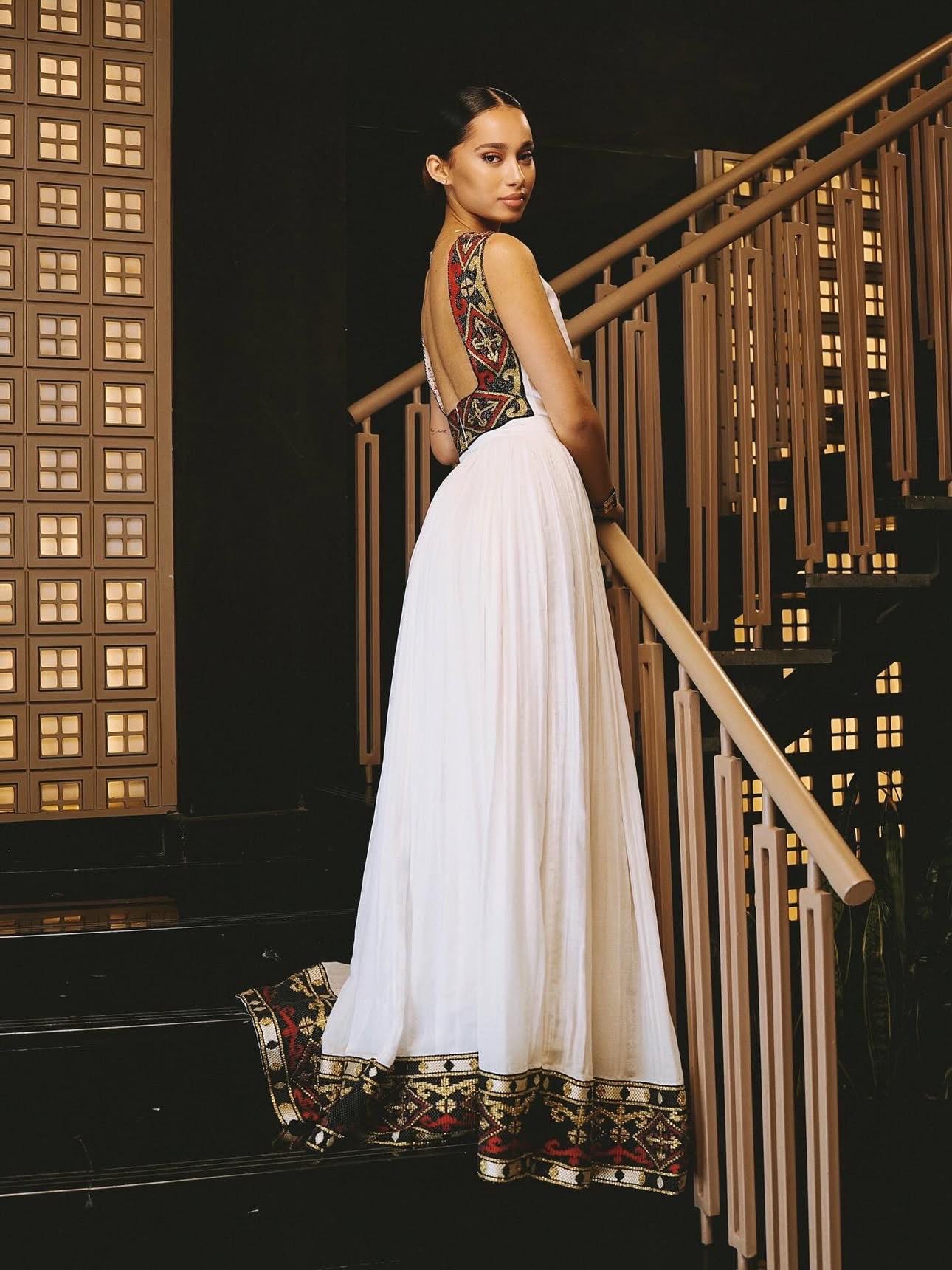 Modern Handmade Zuria Habesha Kemis: Ethiopian Eritrean Traditional Outfit, Elegant Women’s Attire, Party Dress, Wedding, Holiday Fashion
