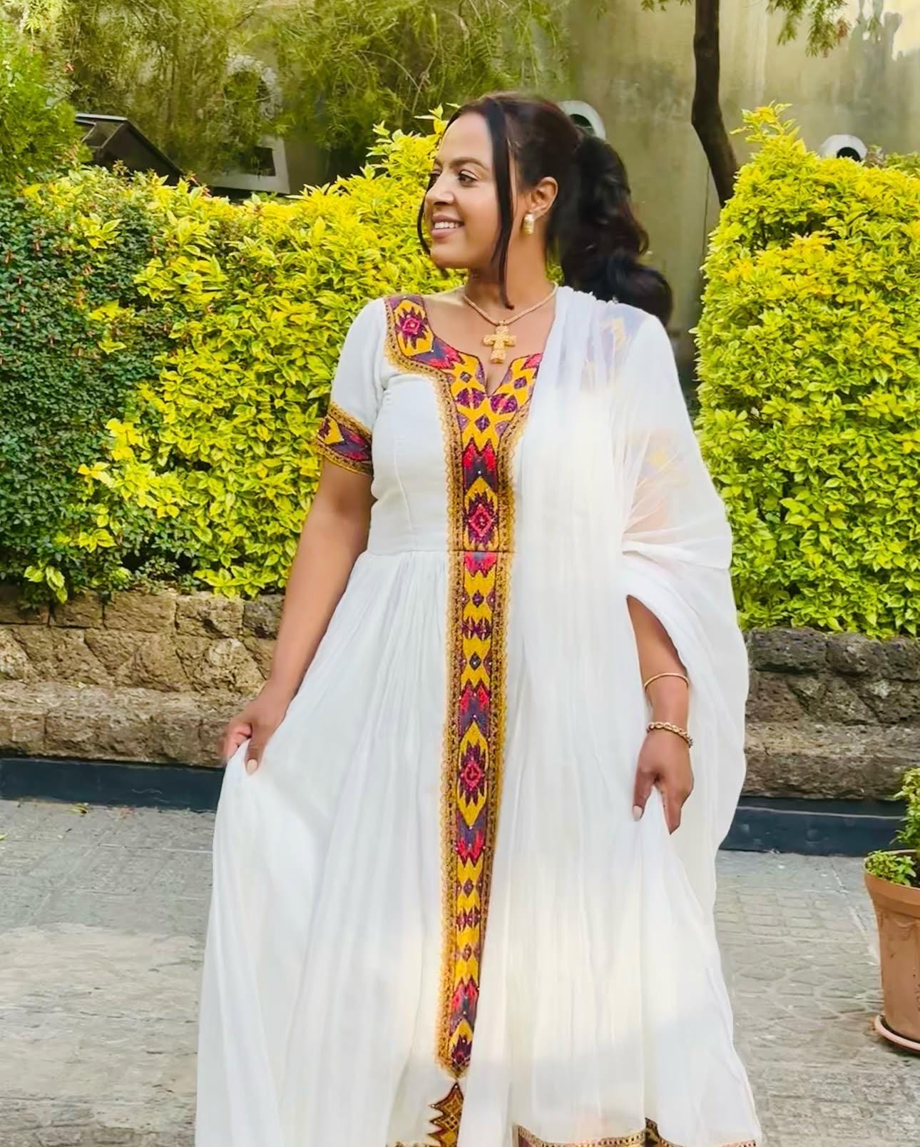 Habesha Dress, For Women, Ethiopian People Party Kemis, Habesha Cloth Design Gifts, Eritrea Apparel, |Cultural, Tibeb, Traditional New Tilet