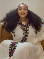 Ethiopian Dress, Gondar Caftan  Habesha Tilf, Ethiopian Traditional Ethiopian Dress, New Tilet Habesha Kemis, Cultural Habesha Clothing Gift