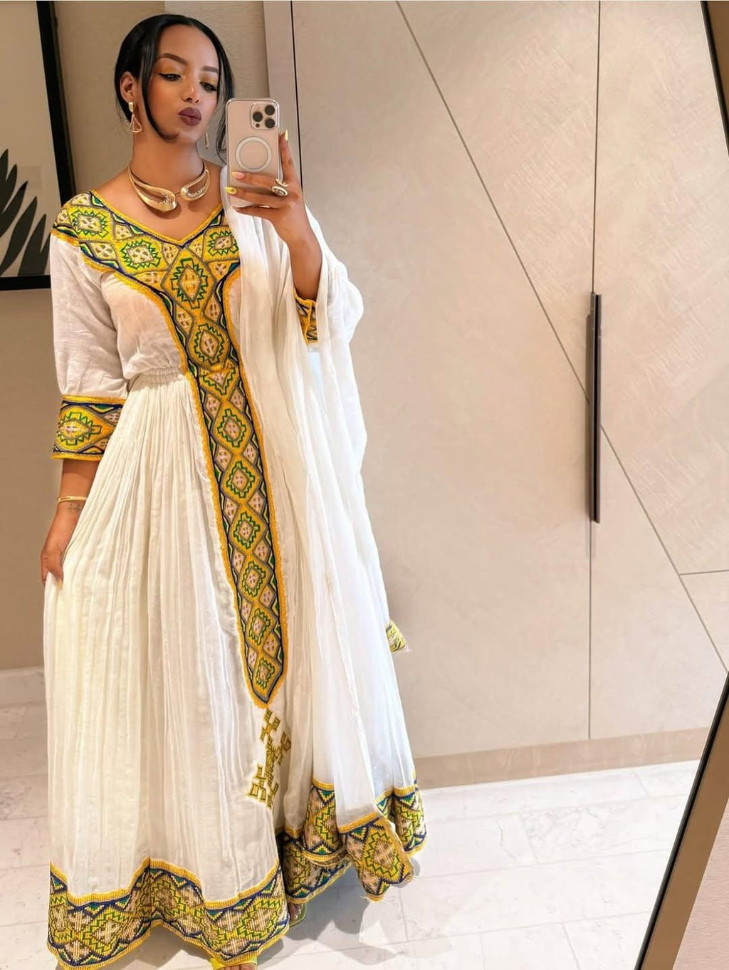 New Ethiopian Traditional Kemis, Handmade Ye Habesha Zuria Attire, Tibeb, Custom Ethiopian Dress Design, Habesha Gift, Habesha Women's Libs