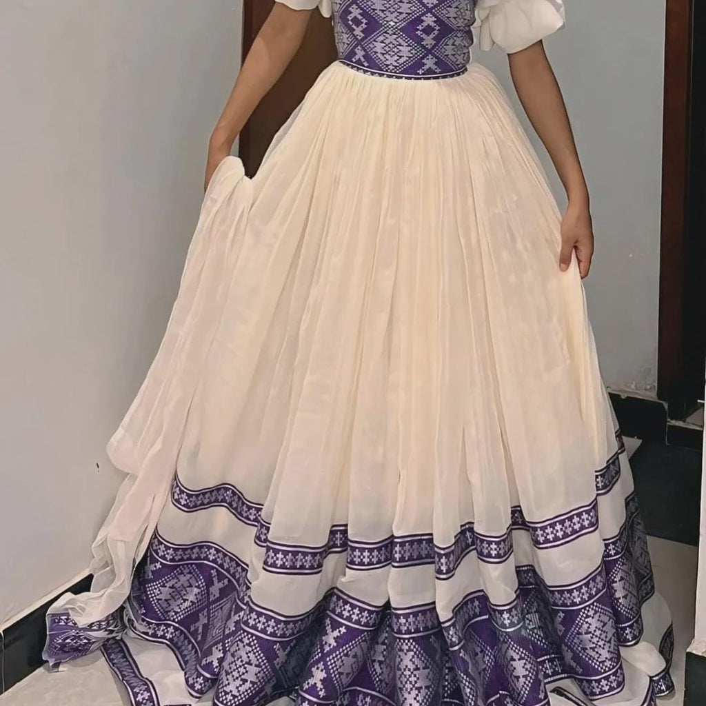 New Women’s Zuria Habesha Kemis | Handmade Ethiopian Dress, Modern Cultural Attire, Elegant Traditional Clothing for Weddings & Celebrations