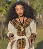 Habesha Kemis, Ethiopian Traditional Dress, Kemis, Eritrean Women’s Cultural Clothing, Elegant Handmade Wedding, New Habesha Attire, Bahil