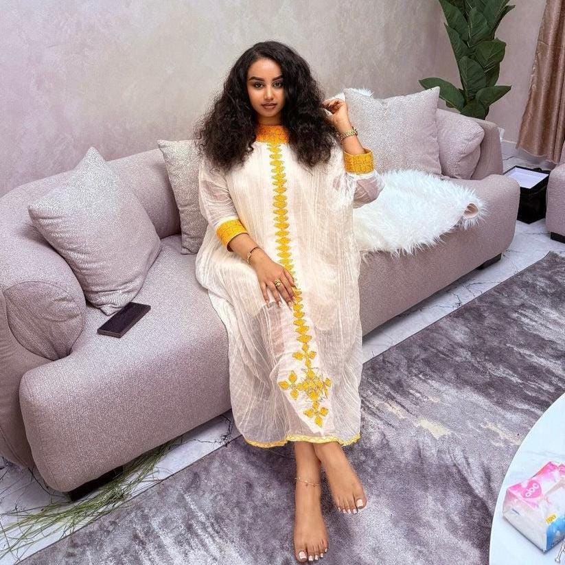 New Handmade Ethiopian Women’s Top: Modern Habesha Blouse, Stylish Cotton Cover-Up, Festive Celebration Outfit, Cultural Attire for Holidays