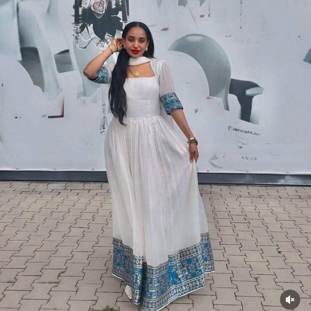 Ethiopian Cultural Dress, Zuria Habesha Tibeb, Ethiopian Traditional Wedding Dress Sale, New Tilet Habesha Kemis, Libs, Habesha Style  Cloth