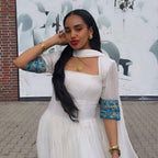 Ethiopian Cultural Dress, Zuria Habesha Tibeb, Ethiopian Traditional Wedding Dress Sale, New Tilet Habesha Kemis, Libs, Habesha Style  Cloth