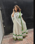 Handwoven Green Zuria Kemis | Saba Menen Habesha Dress | Ethiopian & Eritrean Traditional Women’s Clothing, Ye Habesha Wedding Attire, Tibeb
