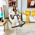 Ethiopian Cultural Dress, Zuria Habesha Tibeb, Ethiopian Traditional Wedding Dress Sale, New Tilet Habesha Kemis, Modern Style Habesha Cloth