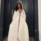 Ethiopian Cultural New Tilet Kemis, Zuria Tibeb, Ethiopian Traditional Wedding Dress, Modern Habesha Style